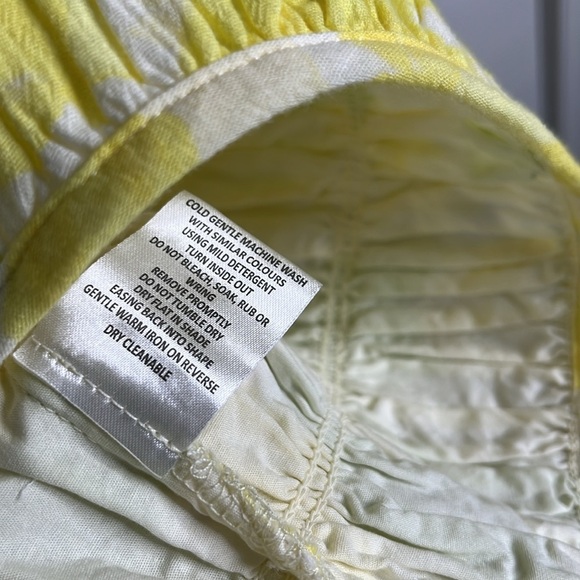 Sabo Banks Shirred Mini Dress Solstice Floral size S Cut Outs Puff Sleev… - Picture 13 of 16